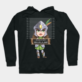 Greyhawk City Watch Mugshot - Female Knight Hoodie